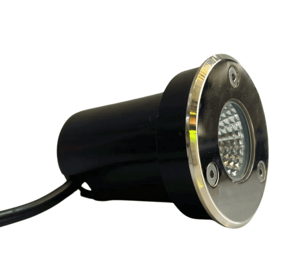 3W CHROME FINISH GROUND LIGHT