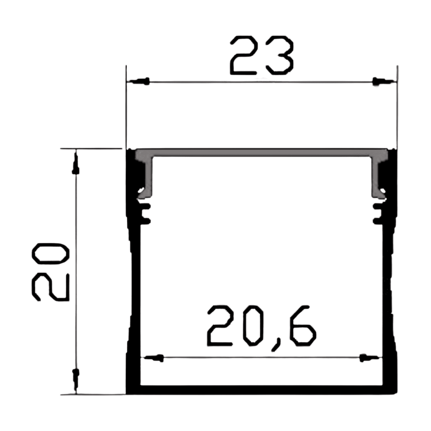 ALUMINIUM PROFILE ZL-2023