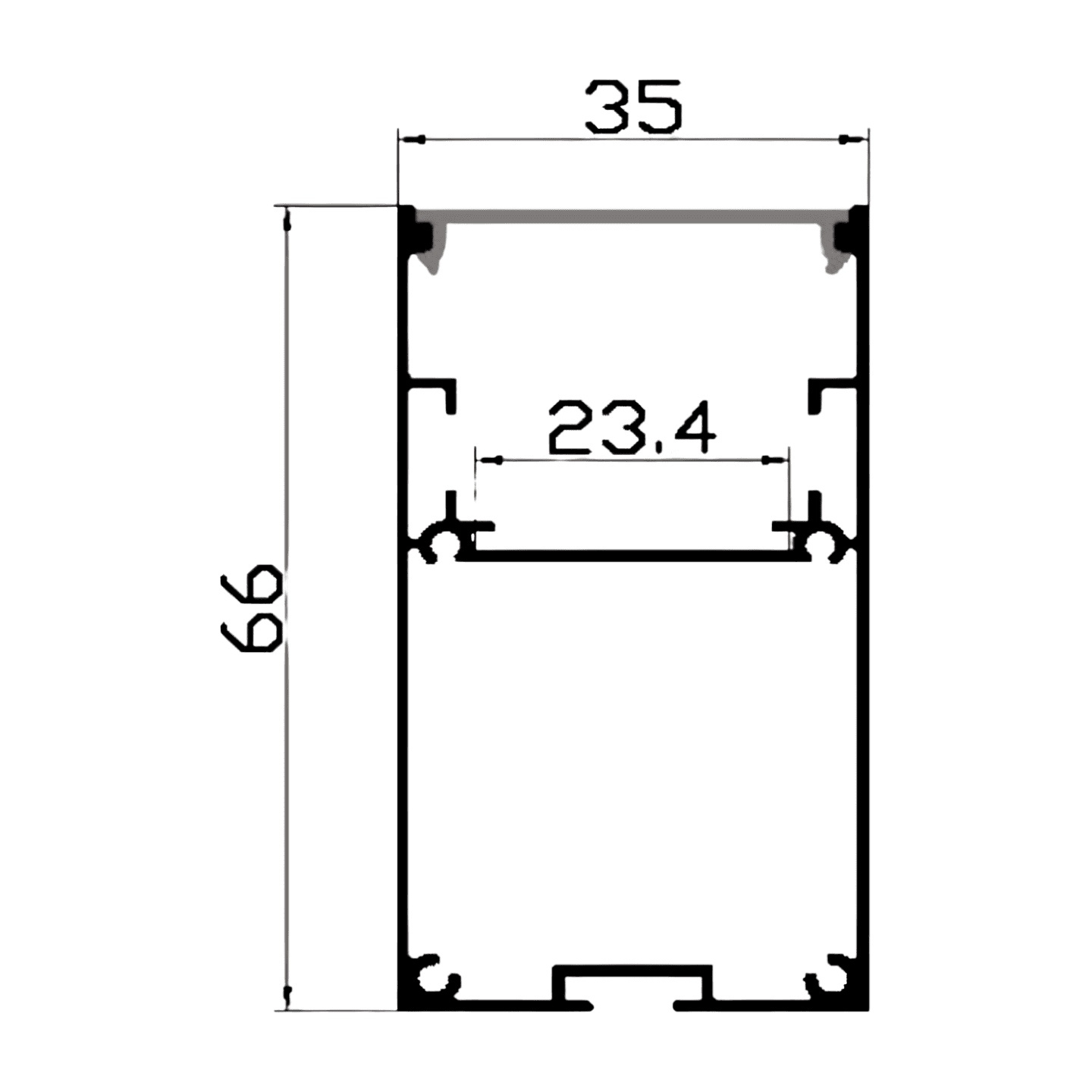 ALUMINIUM PROFILE ZL-3566