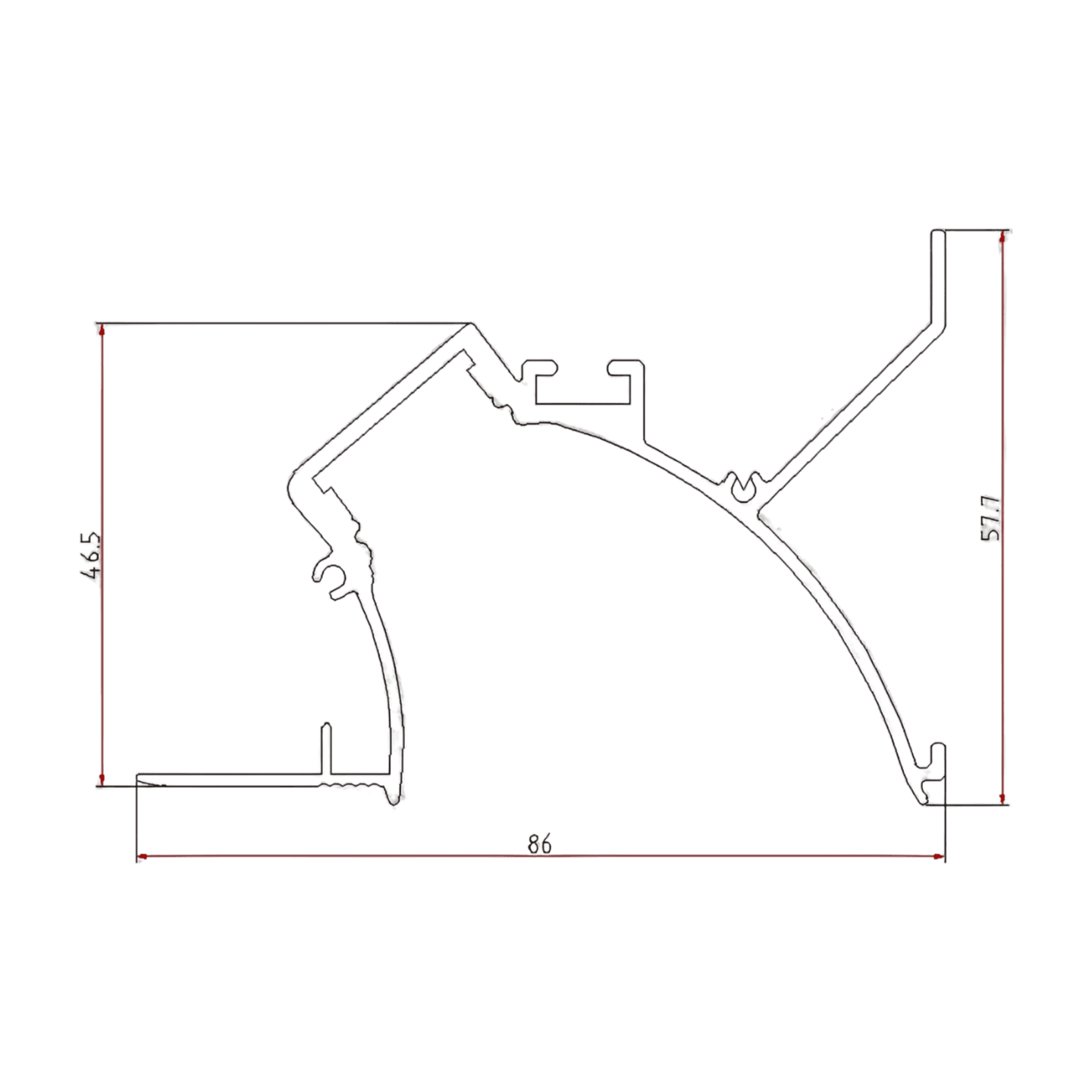 ALUMINIUM PROFILE ZL-8646