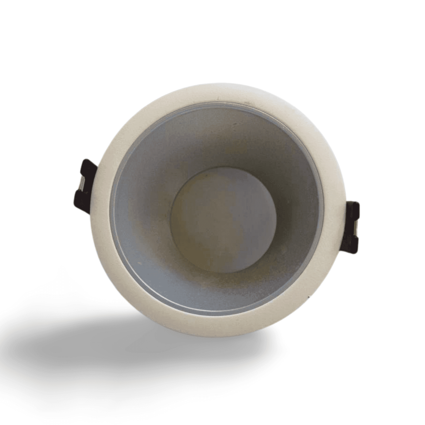 NON ADJUSTABLE WHITE ROUND FRAME WITH SILVER