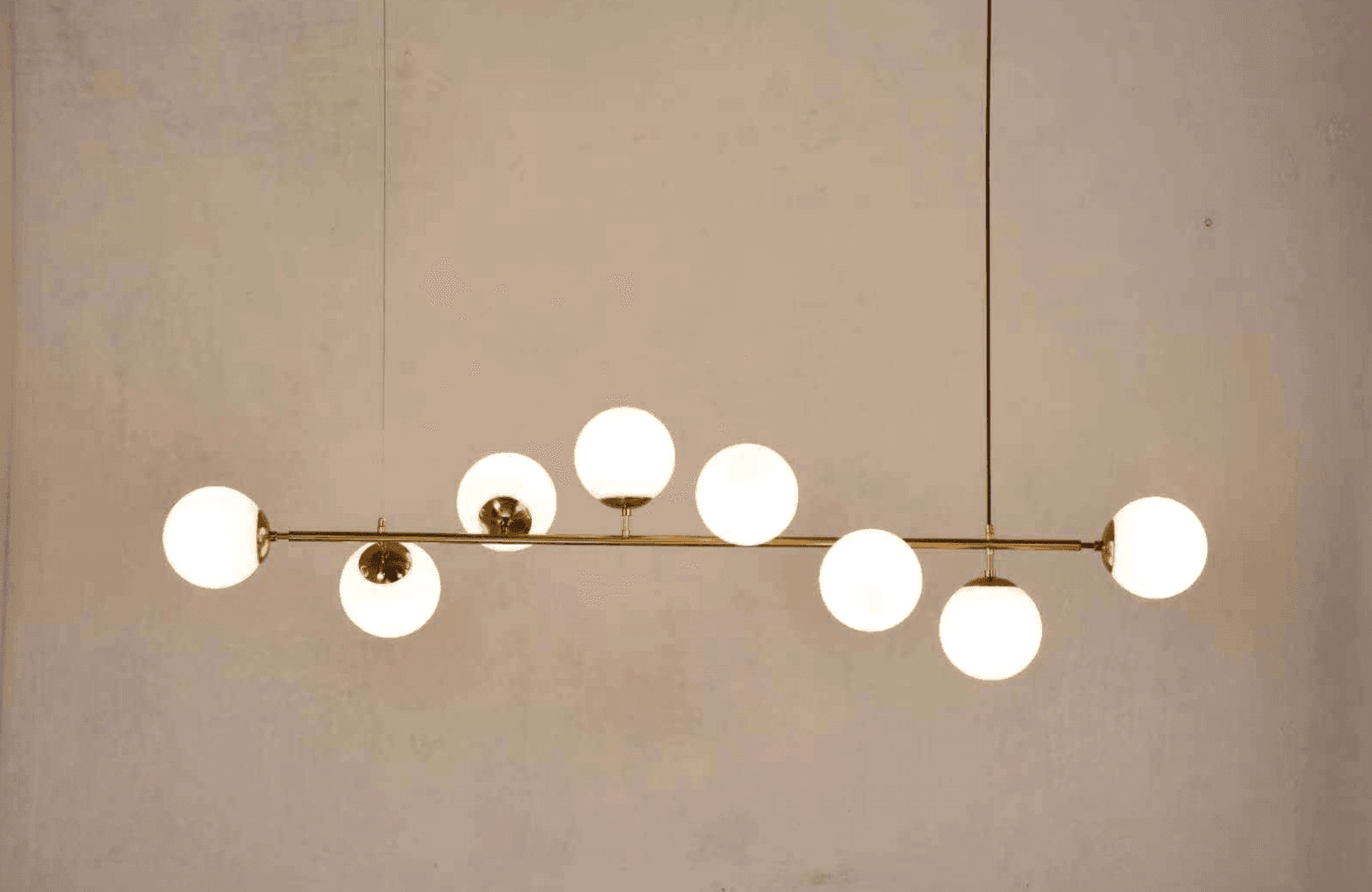 LINEAR DOME PENDANT-MATT GOLD