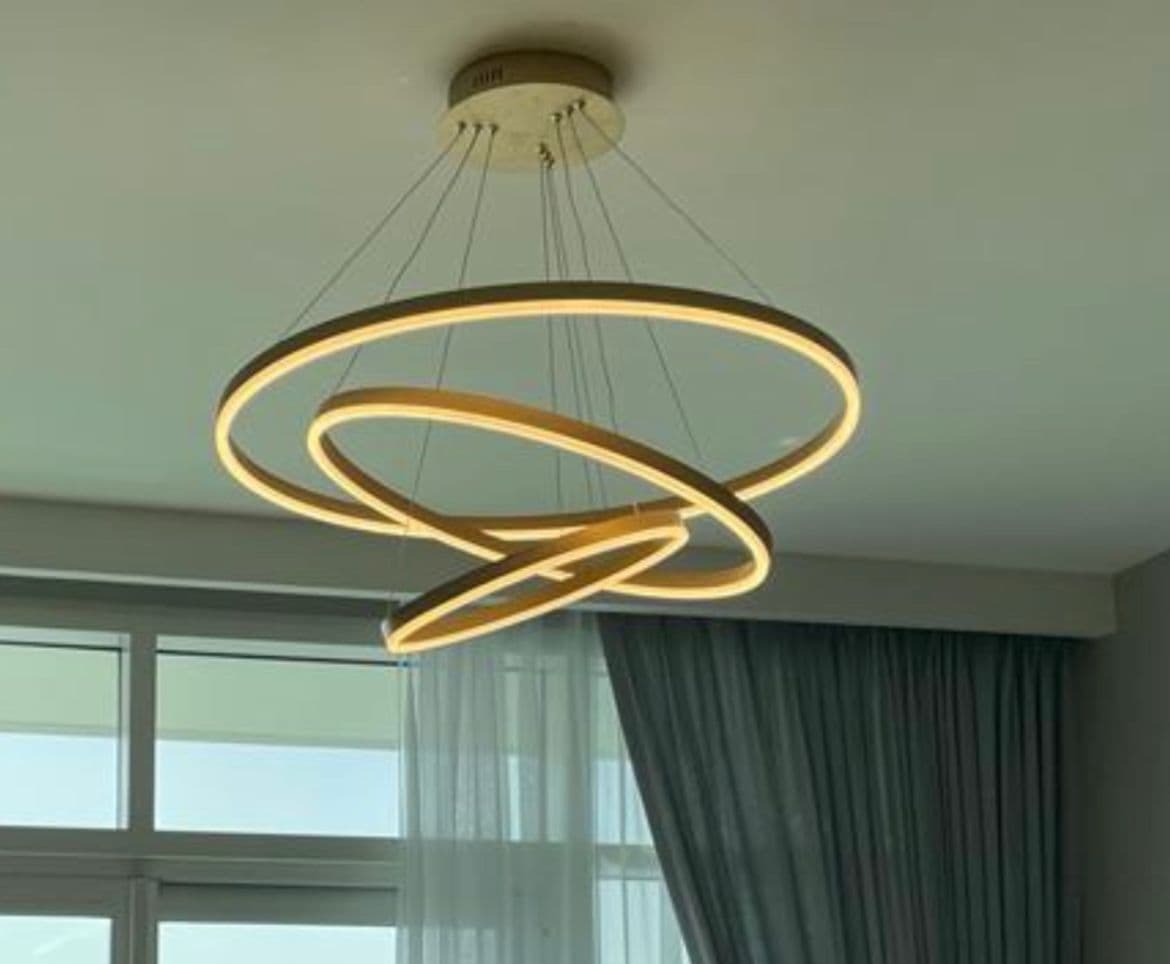 ROUND PENDANT-BRASS FINISH