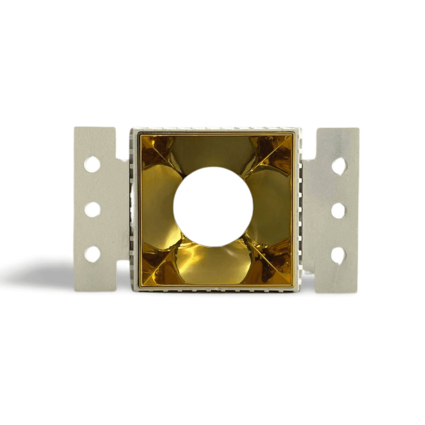 TRIMLESS FRAME SQUARE WHITE WITH GOLD