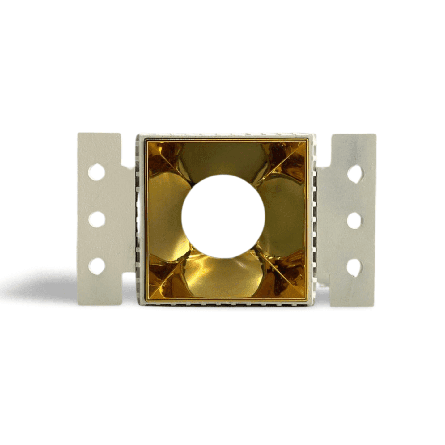 TRIMLESS SQUARE FRAME WHITE & GOLD