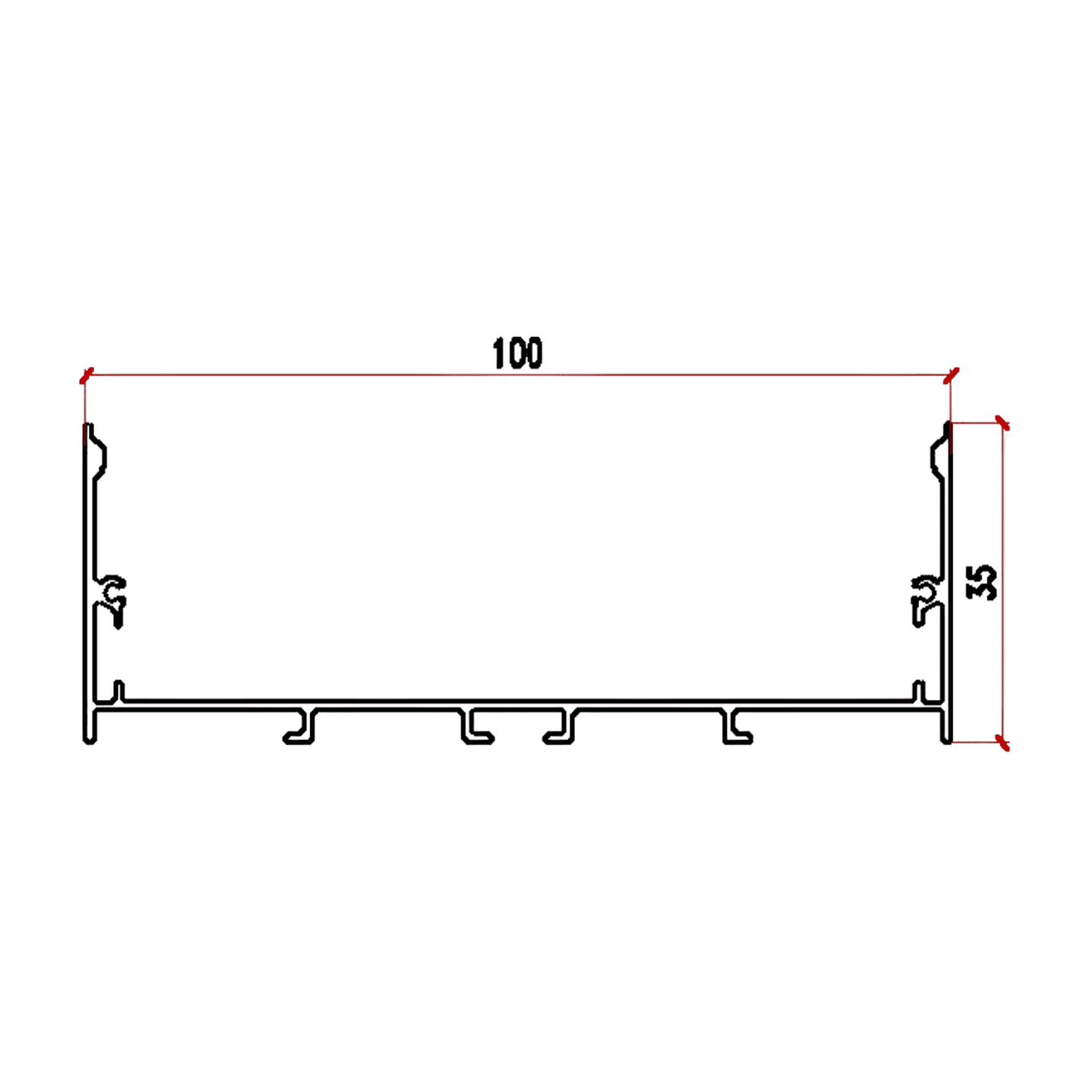 ALUMINIUM PROFILE ZL-10035