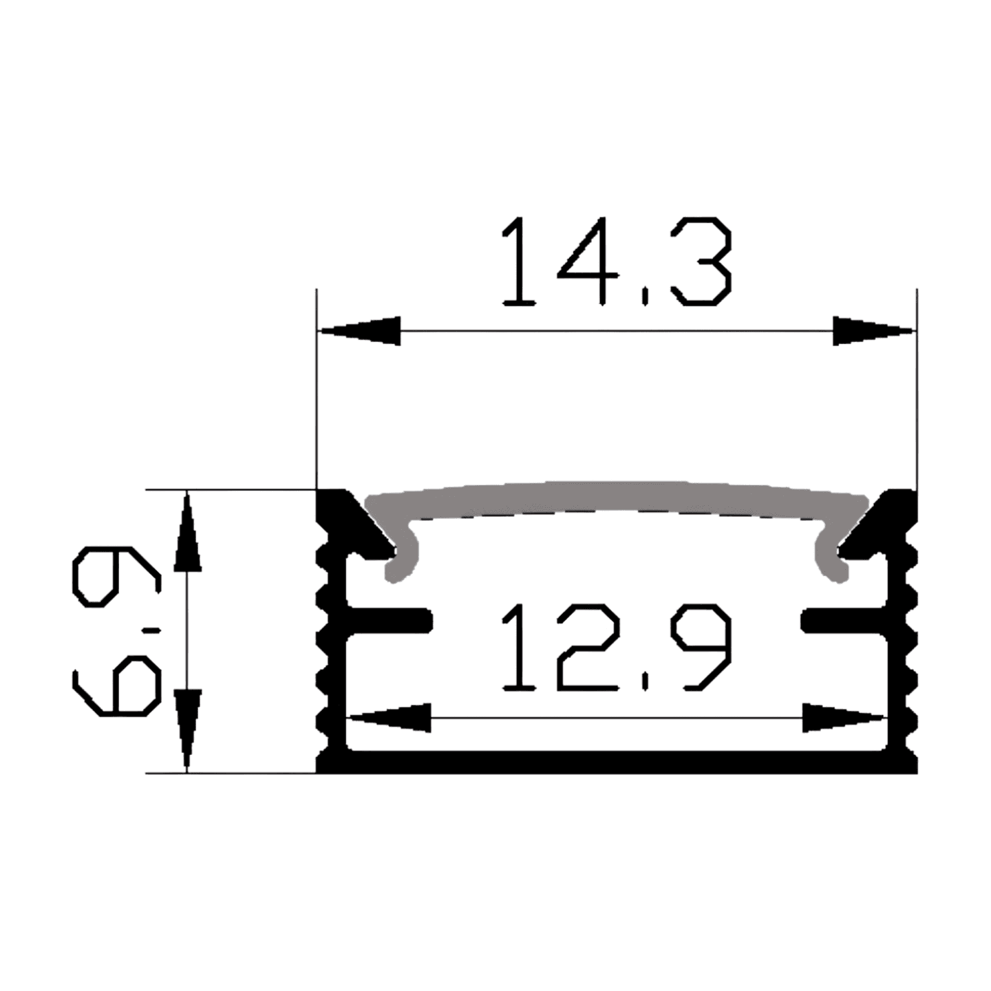 ALUMINIUM PROFILE ZL-1407