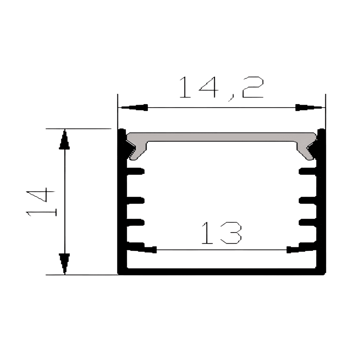 ALUMINIUM PROFILE ZL-1414