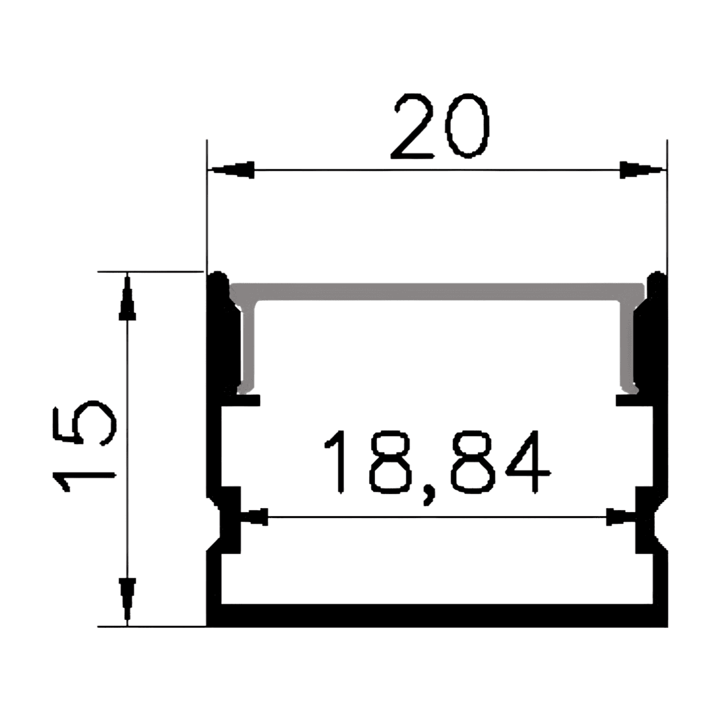 ALUMINIUM PROFILE ZL-2015