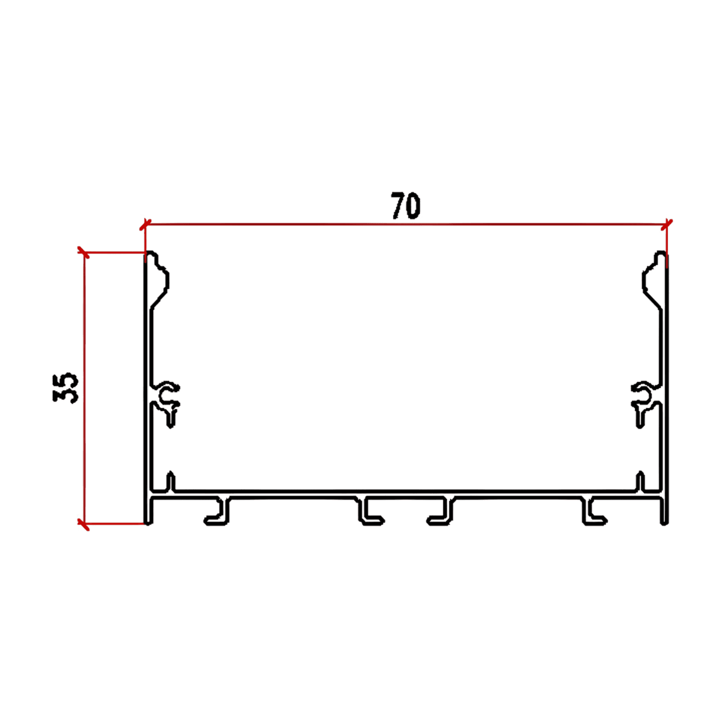 ALUMINIUM PROFILE ZL-7035(THIN)