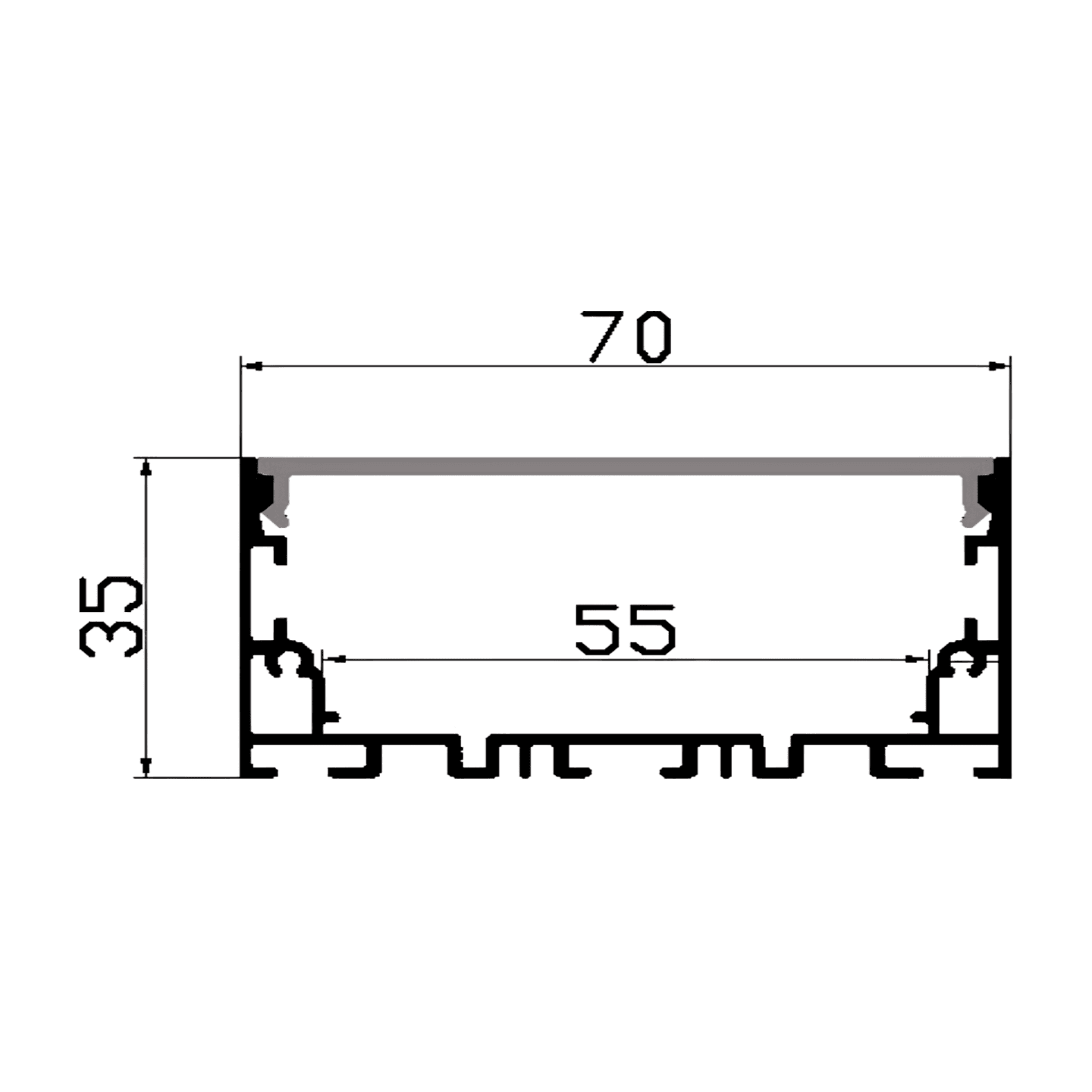 ALUMINIUM PROFILE ZL-7035(THICK)