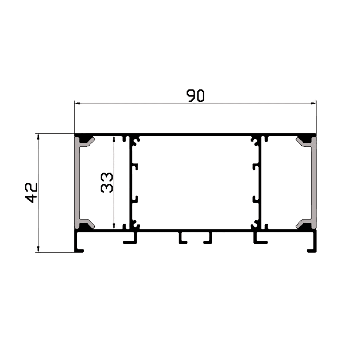 ALUMINIUM PROFILE ZL-9042